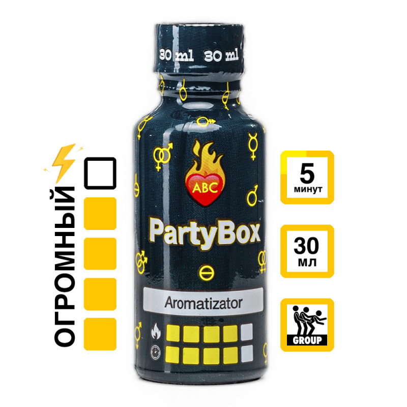 Попперс "ABC Party Box" мощный и долгий, 30ml 